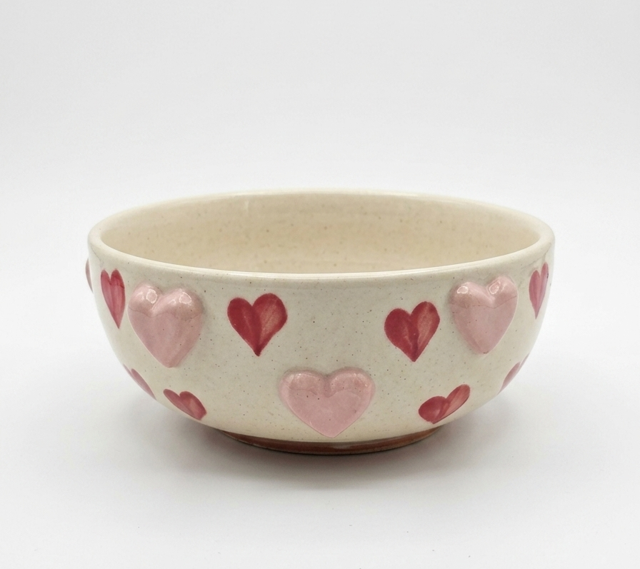 3D Heart Ceramic Bowl ❤️ view 3