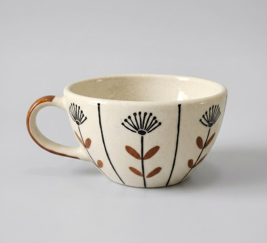 Botanical Motif Cups view 2