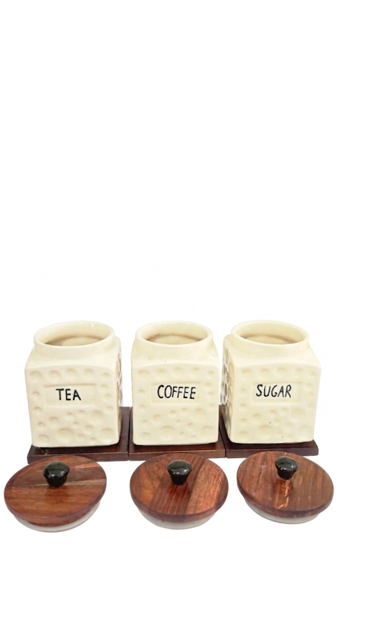 Tea Coffee Sugar Jars view 4