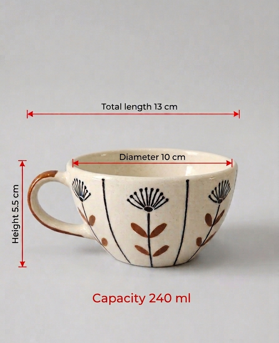 Botanical Motif Cups view 3