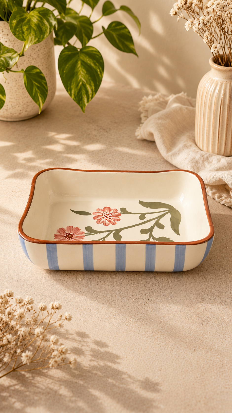 ​The Blue Awning Floral Dish view 3