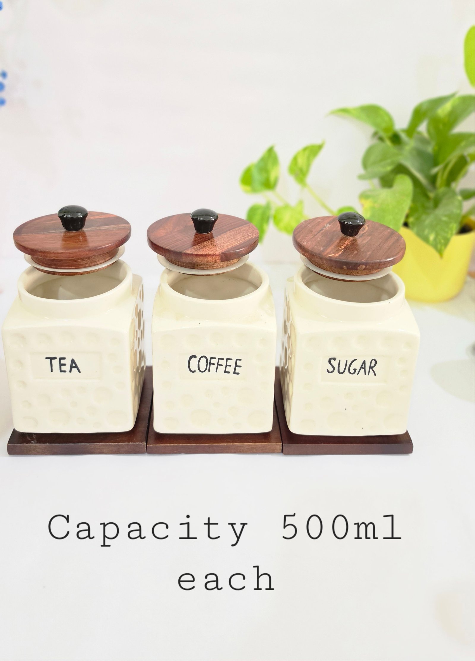 Tea Coffee Sugar Jars view 5
